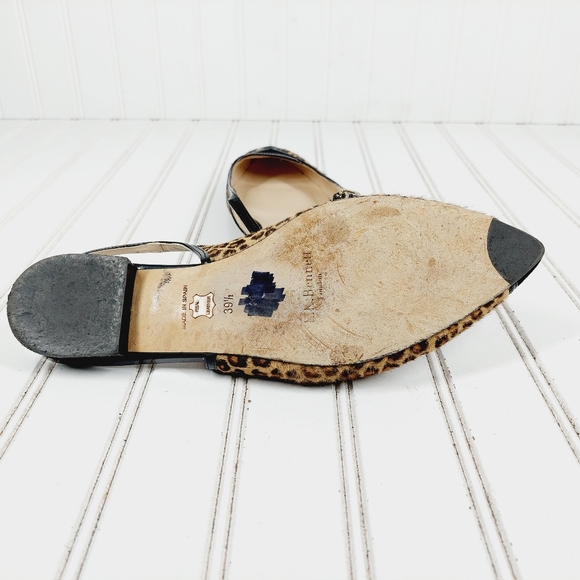 L.K. Bennet Leopard Print Maira Pointed Toe Slingbacks F606 - Picture 11 of 12